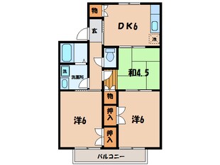 吉良吉田駅 徒歩19分 2階の物件間取画像